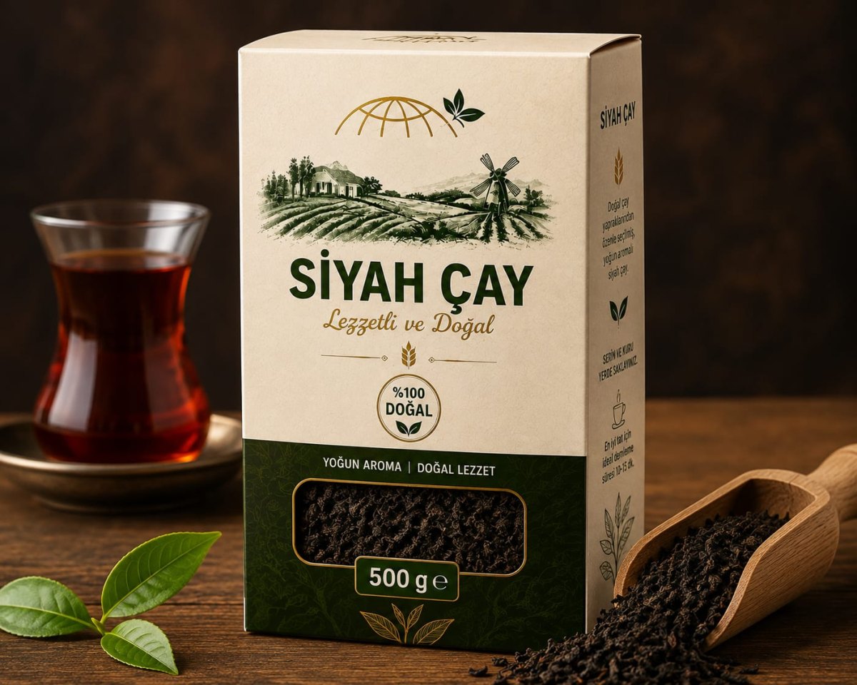 Siyah Çay-Altın yaprak premium dökme çay